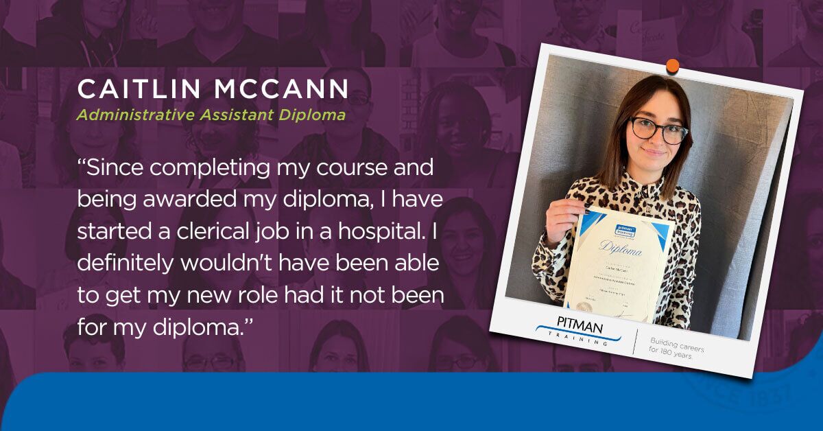 Caitlin McCann, Administrative Assistant Diploma Caitlin McCann, Administrative Assistant Diploma